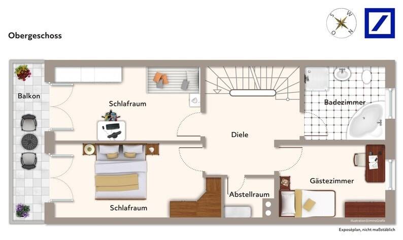 Wohnen am Tiefen See - Stilvolles Reihenmittelhaus mit Garten & einzigartigem Ausblick. – Potsdam – Vorschaubild 9