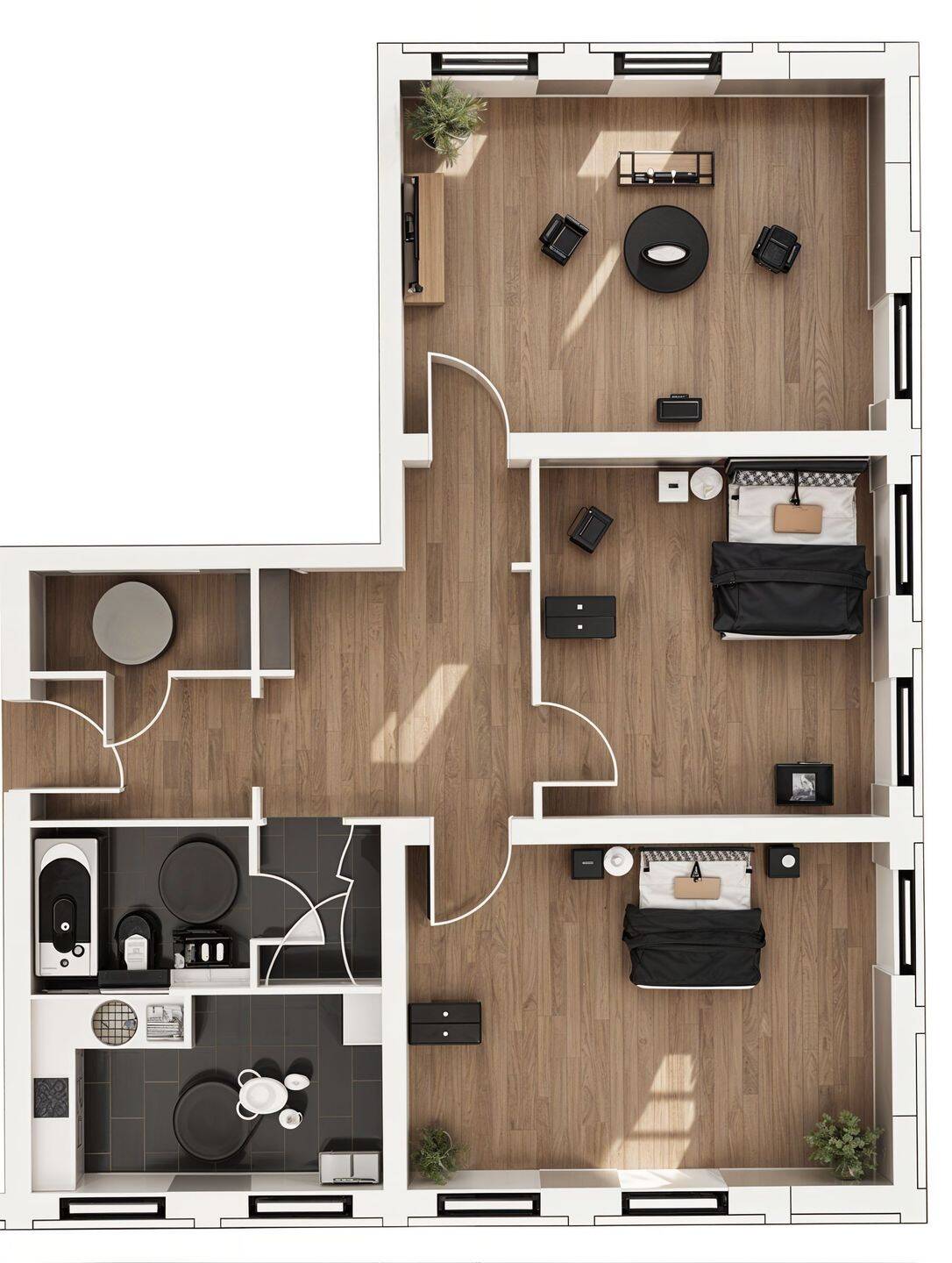 Helle und freistehende 3,5-Zimmer-Wohnung in zentraler Lage – Berlin – Vorschaubild 5