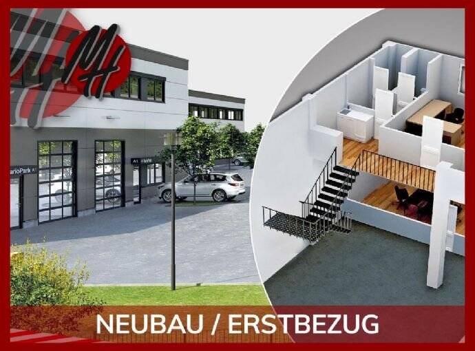 NEUBAU / ERSTBEZUG - AB Q1-2024 - Lager (600 m²) & Büro-/Mezzanine (200 m²)