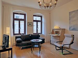 (EF0522_M) Dresden: Leipziger Vorstadt, möblierte 2-ZKB mit Parkett und ruhigem Sonnenbalkon, denkmalgeschütztes Haus – 1097 Dresden – Vorschaubild 2