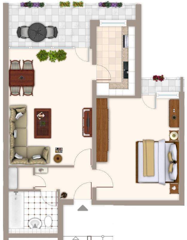 Ab sofort frei- gut geschnittene 2-Zimmer-Wohnung mit Balkon in Mönchengladbach Wickrath-Mitte – Mönchengladbach – Vorschaubild 4