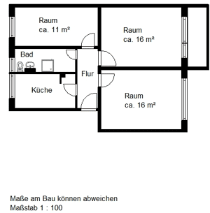 Nachnutzer gesucht! 3- Raumwohnung mit Balkon, Dusche, ganz unten. – 6128 Halle (Saale) – Vorschaubild 5