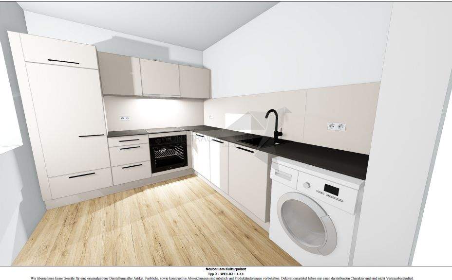 ++ Frühlingsangebot ++ Smart wohnen im Erstbezug: 1-Raum-Wohnung mit Einbauküche und Balkon – Chemnitz – Vorschaubild 5