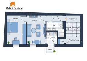 Sonnige 2-Zimmer-Wohnung mit Südbalkon und neuwertiger Einbauküche in Wiesbaden Westend – 65195 Wiesbaden – Vorschaubild 2
