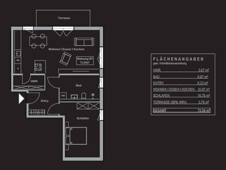 Moderne Terrassenwohnung mit Einbauküche und Garten – Endingen – Vorschaubild 2