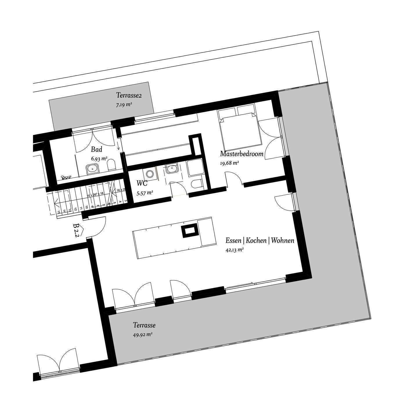 Exklusives Penthaus am Nürnberger Stadtpark! – Nürnberg – Vorschaubild 2