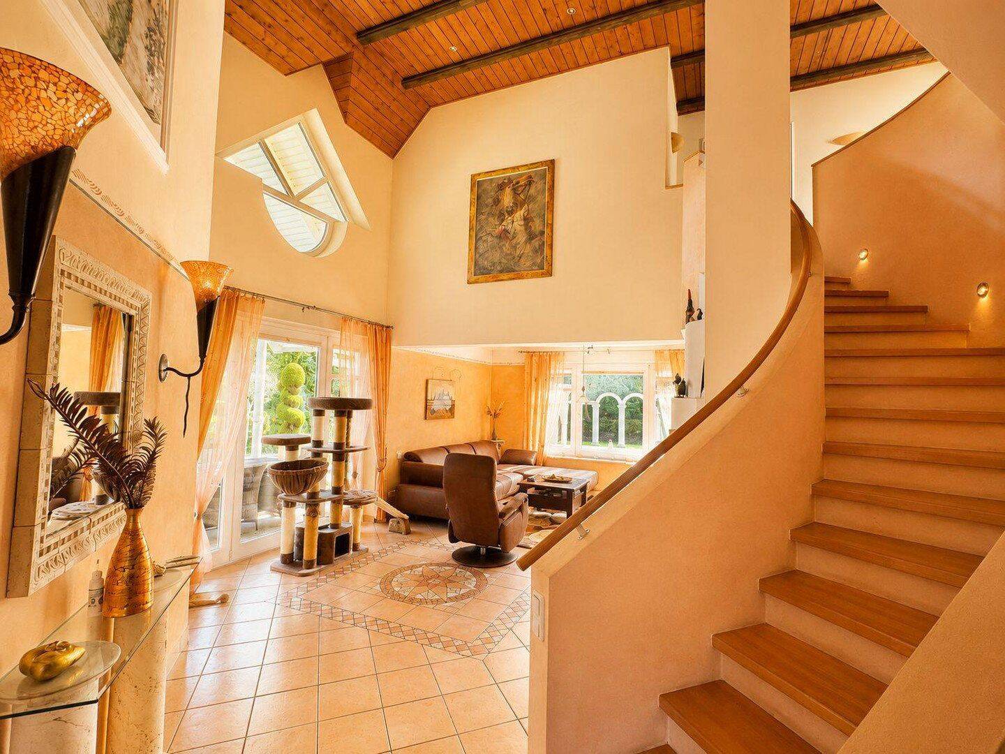 Lilienthal / Worpswede - Architektenhaus im mediterranen Stil auf großzügigem Grundstück – Lilienthal – Vorschaubild 2