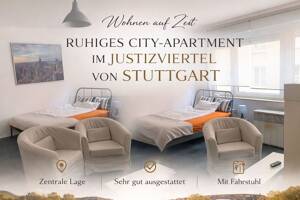 Möblierte Wohnung Stuttgart Zentrum - Wohnen auf Zeit ab1 Monat