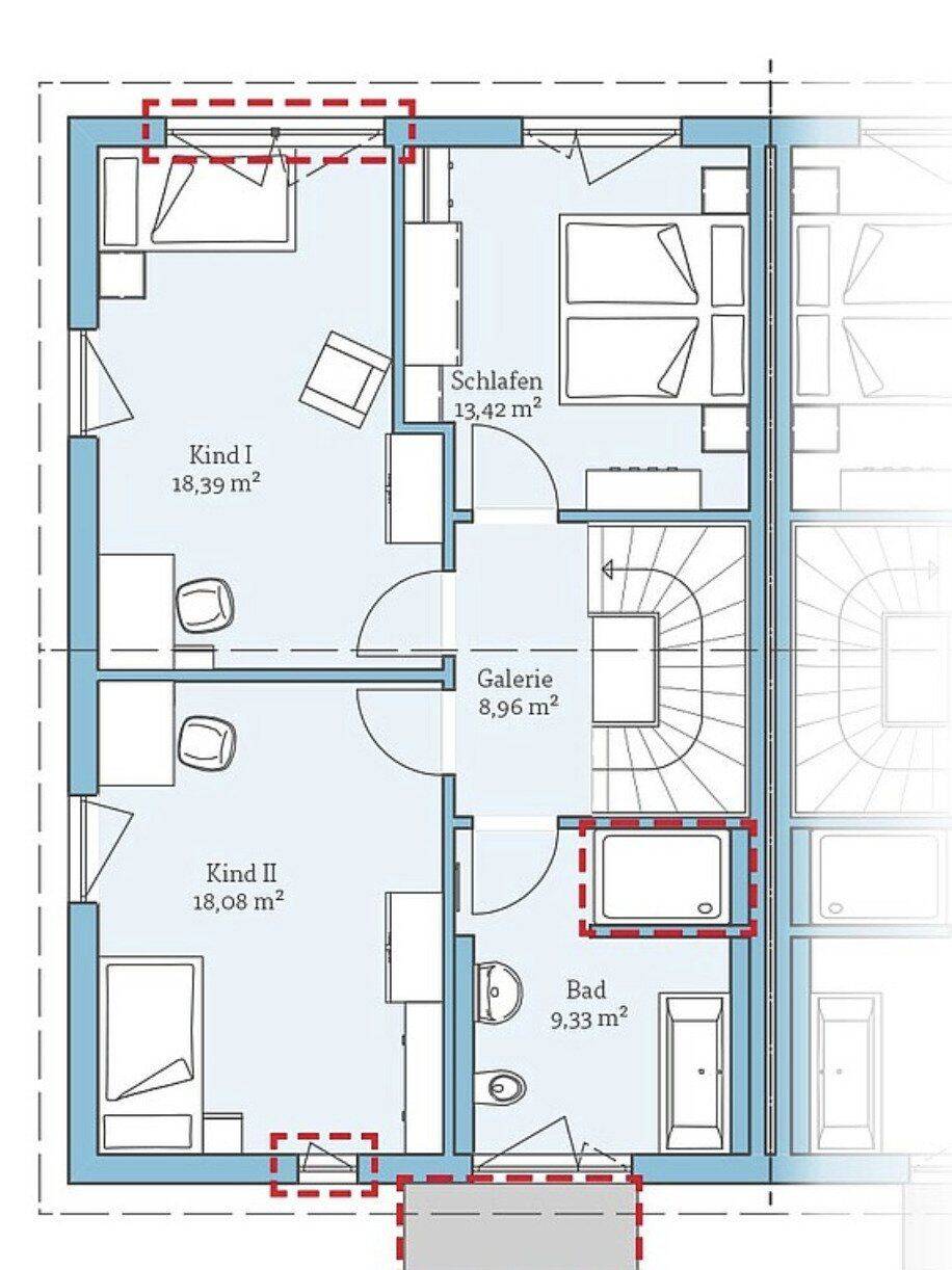 Münster-Handorf: Moderne EH40+ QNG-Doppelhaushälfte - clever vorgeplant, vielfältig konfigurierbar – Münster – Vorschaubild 7