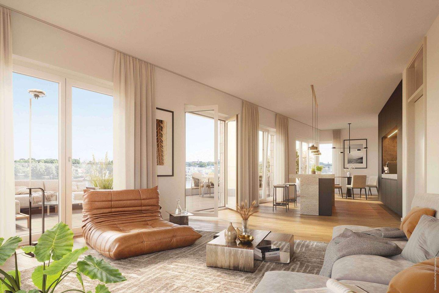 Schöne 3 Zimmer-Wohnung mit ca. 93m² samt Badewanne, Dusche und Terrasse – Berlin – Vorschaubild 3