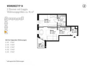 Altersgerecht | Barrierearm | Inkl. Einbauküche | Loggia |Bad mit ebenerdiger Dusche | Aufzug | TG – 99091 Erfurt – Vorschaubild 5