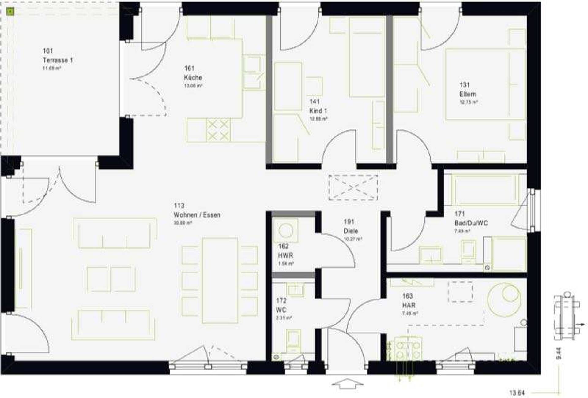 Haus in 59229 Ahlen-Dolberg mit 109 m² kaufen