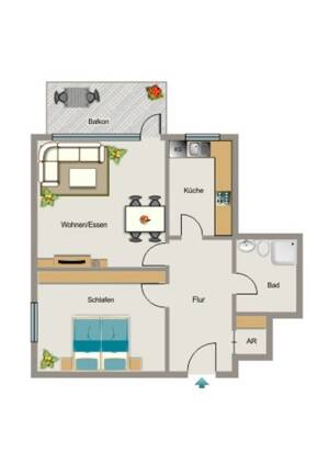 Demnächst frei! 2-Zimmer-Wohnung in Dortmund Kirchderne – 44329 Dortmund – Vorschaubild 2