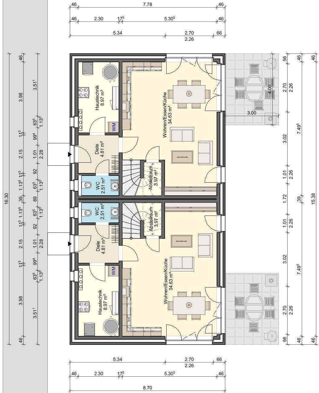 Moderne Neubau-Doppelhaushälfte in ruhiger Lage mit Terrasse – Hamburg – Vorschaubild 4