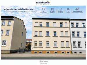 Vollvermietetes Mehrfamilienhaus mit Baureserve in zweiter Reihe-attraktive Kapitalanlage in Leipzig