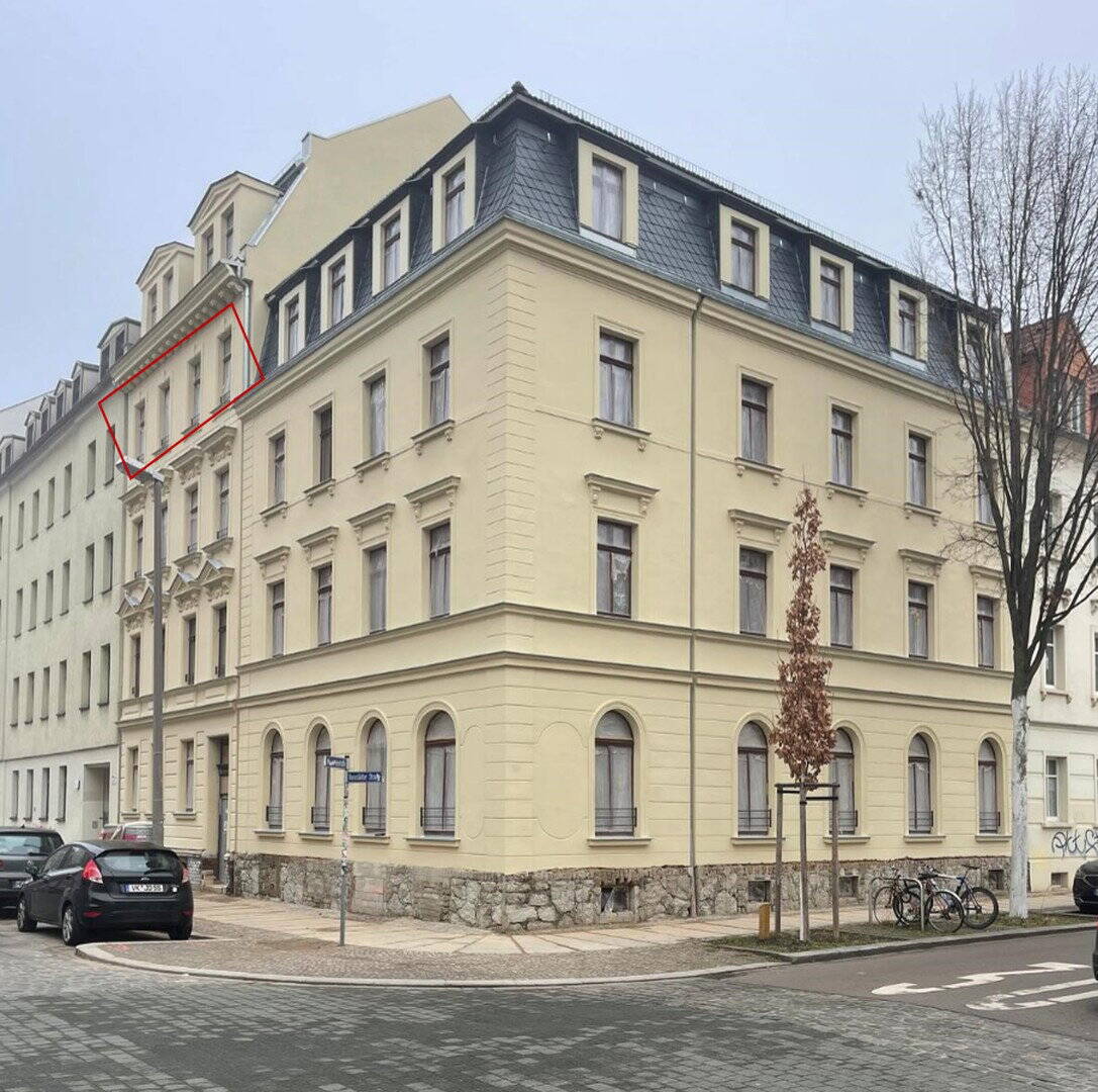 Neubau innen, historisch außen, 2-Raum WHG, gehobene Ausstattung, EBK, Balkon