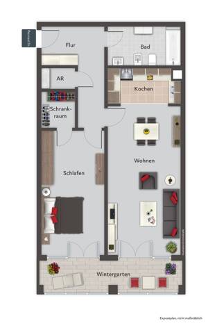 Frei lieferbare 2-Zi.-Eigentumswohnung zum Kauf in direkter Uni-Nähe - Wentzel Dr. – 20144 Hamburg – Vorschaubild 2