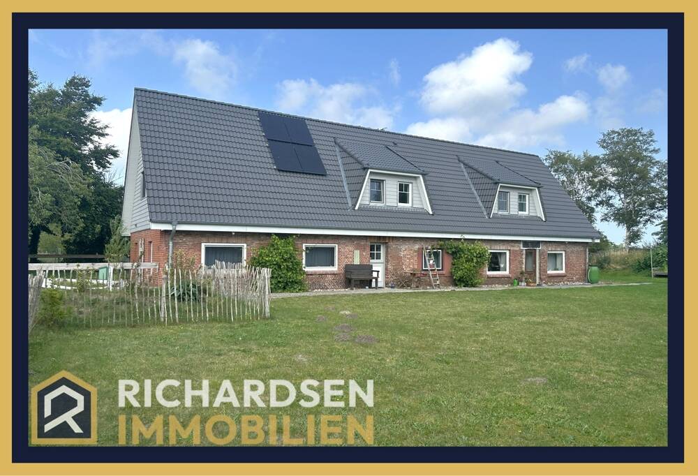 Modernisiertes Einfamilienhaus mit Einliegerwohnung in ruhiger Ortsrandlage in 25923 Uphusum – Uphusum – Bild 1 von 9