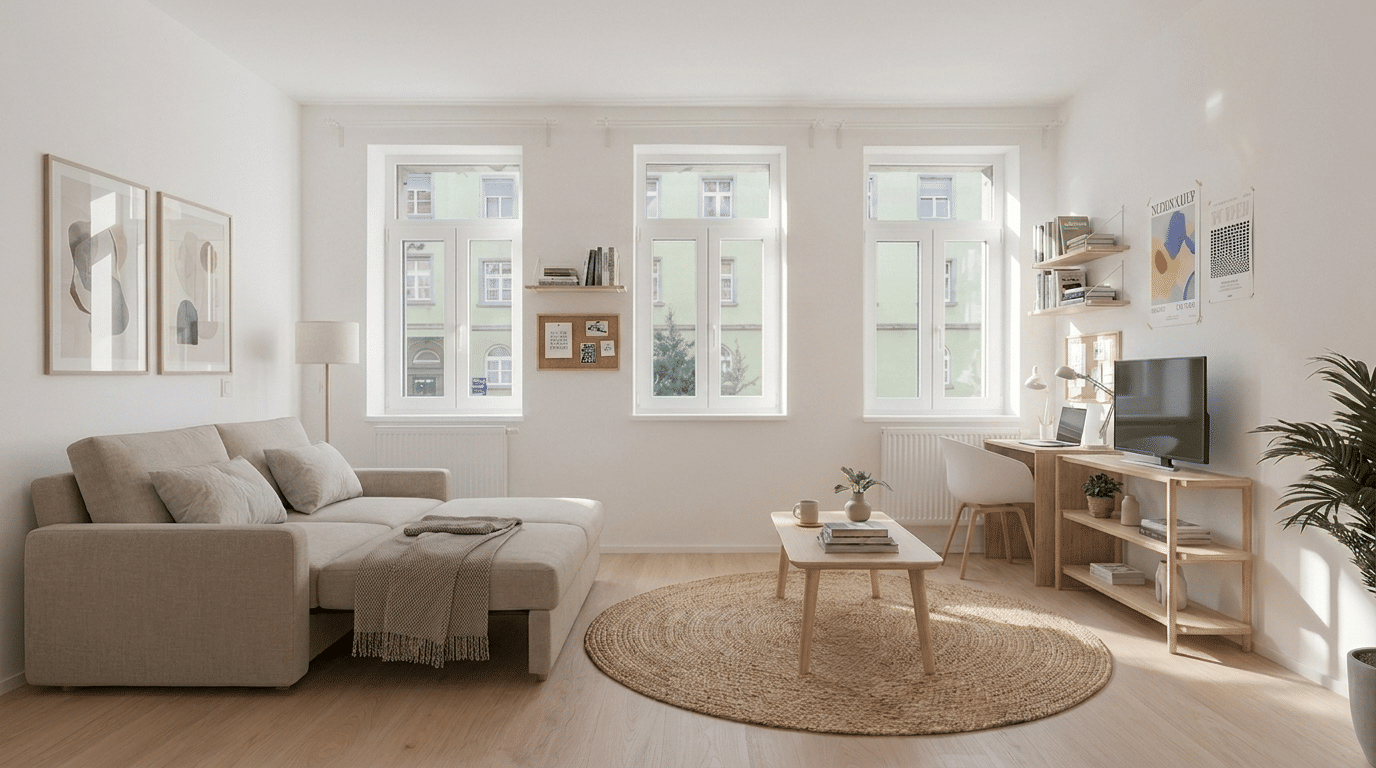 Erneuerte teilmöblierte 1-Zimmer-Wohnung in bester Lage von Nürnberg-Nord mit Einbauküche – Nürnberg – Vorschaubild 5