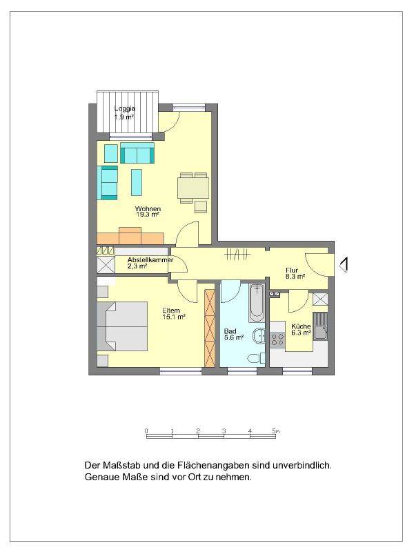 2- Zimmer Wohnung mit Balkon in Herford!