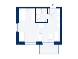 1-Zimmer-Apartment im 2.OG mit Balkon zur Hausdorffstraße (B15) – 53129 Bonn – Vorschaubild 4