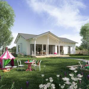 LivingHaus Bungalow Solution 110 - Komfortables Wohnen auf einer Ebene mit viel Raum für Individualität