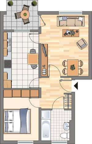 Demnächst frei! 2-Zimmer-Wohnung in Dortmund Aplerbeck