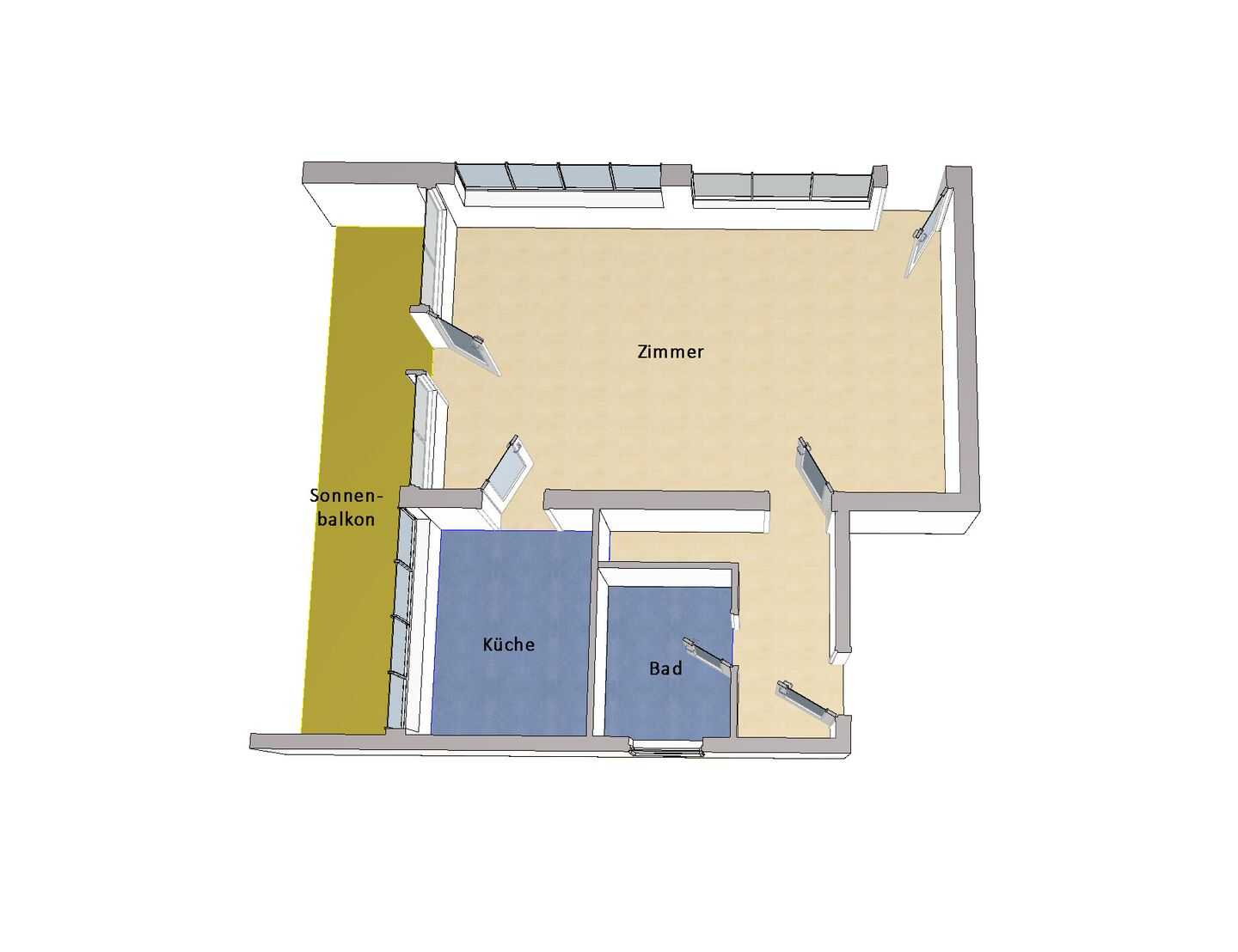 IMMOBERLIN.DE - Wasserblick! Adrette Dachgeschosswohnung mit Westterrasse in gefragter Lage – Berlin – Vorschaubild 7