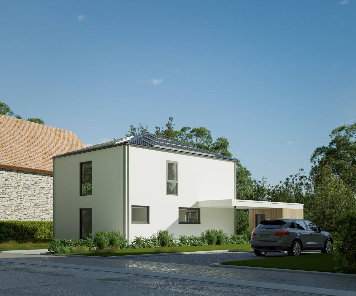 GRUNDSTEINHEIM: KfW40 Einfamilienhaus, Mitgestaltung und Erweiterbar auf 155 m² möglich – Paderborn – Vorschaubild 2