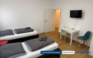 möblierte 3-Zimmerwohnung Stuttgart - Wohnen auf Zeit ab 1 Monat