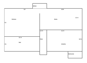 helle, gemütliche voll möblierte Wohnung im Grünen am Stadtrand, gute Infrastruktur – 66117 Saarbrücken – Vorschaubild 7