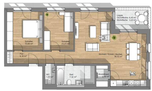 Etagenwohnung in 91541 Rothenburg ob der Tauber mit 86,5 m² kaufen