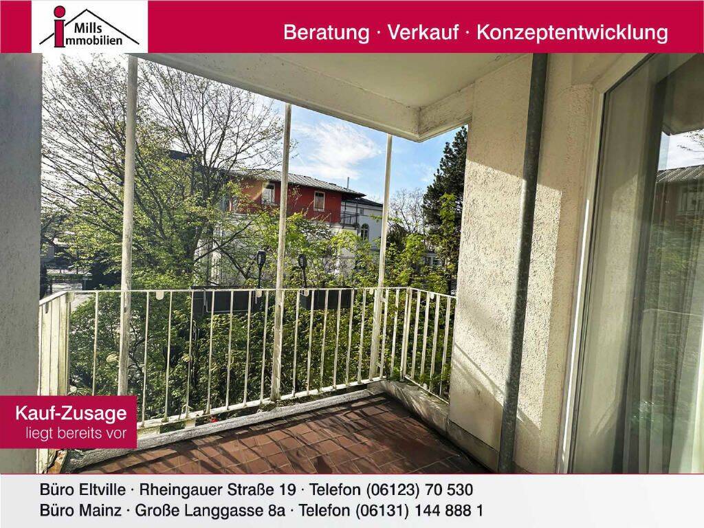 Wiesbaden Nähe Kurpark: Charmante 2 ZKB mit Aufzug und Balkon in zentraler und ruhiger Lage