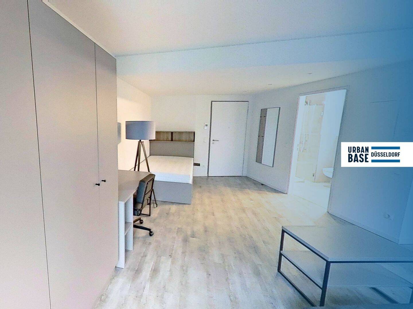 URBAN BASE: Vollmöbliertes 1-Zimmer-Large-Apartment mit EBK, TERRASSE, ALL-IN-MIETE, UVM. am Rheinufer – Düsseldorf – Vorschaubild 5