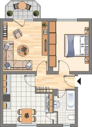 2-Zimmer-Wohnung in Dortmund Brackel – 44309 Dortmund – Vorschaubild 2