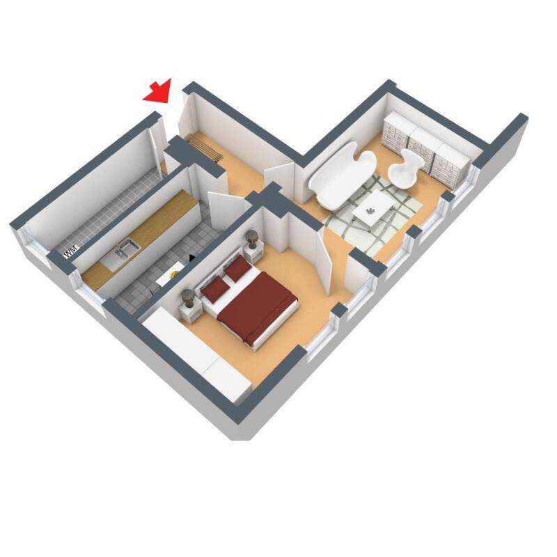 Demnächst frei-Moderne 2 Zimmer Wohnung in Wuppertal Elberfeld – Wuppertal – Vorschaubild 3