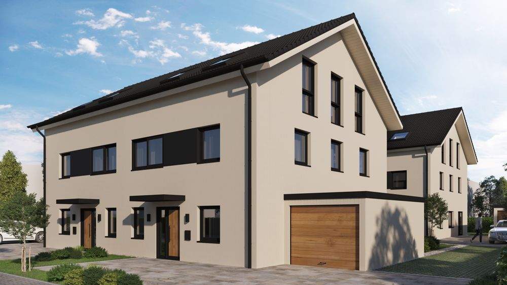 RosenHomes- Neubau moderne Doppelhaushälfte mit Südterrasse, 2 Stellplätzen, KfW 55 - Haus 1 – Zeitlarn – Vorschaubild 8