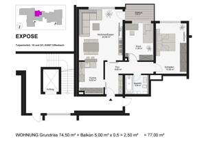 3 ZIMMERWOHNUNG IN ABSOLUTER BESTLAGE OFFENBACH WESTEND