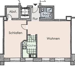 Wertstabil investieren * Denkmal * 2-Zi.-Whg. in Dresden-Striesen mit Fernblick * 4. OG mit Aufzug – 1309 Dresden – Vorschaubild 3