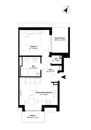 *** NEU - FERTIGGESTELLTE 2-Zi.-WOHNUNG MIT BALKON, FAHRSTUHL + TG - KOPPERBOOG.DE *** – 22399 Hamburg – Vorschaubild 3