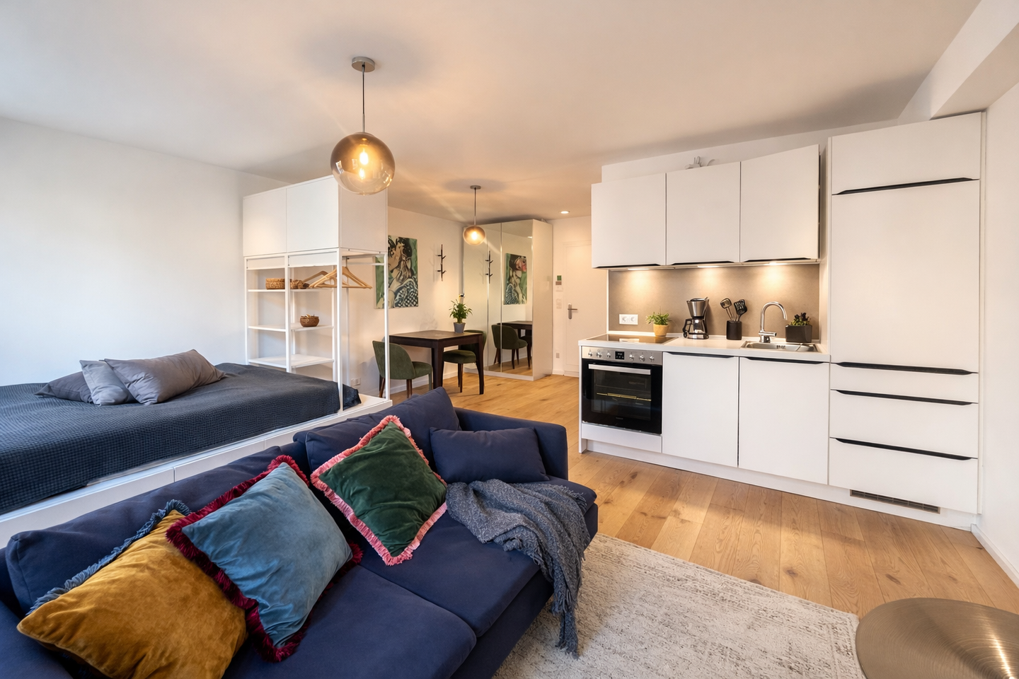 Modernes, voll möbliertes Design-Apartment in St. Johannis WE1