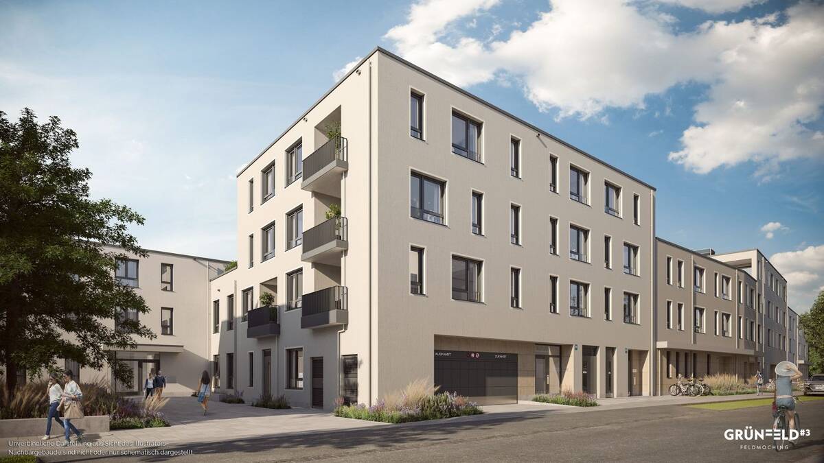 Apartment mit durchdachtem Grundriss mit geschützter Loggia und Tageslichtbad – 80995 München – Bild 1 von 8