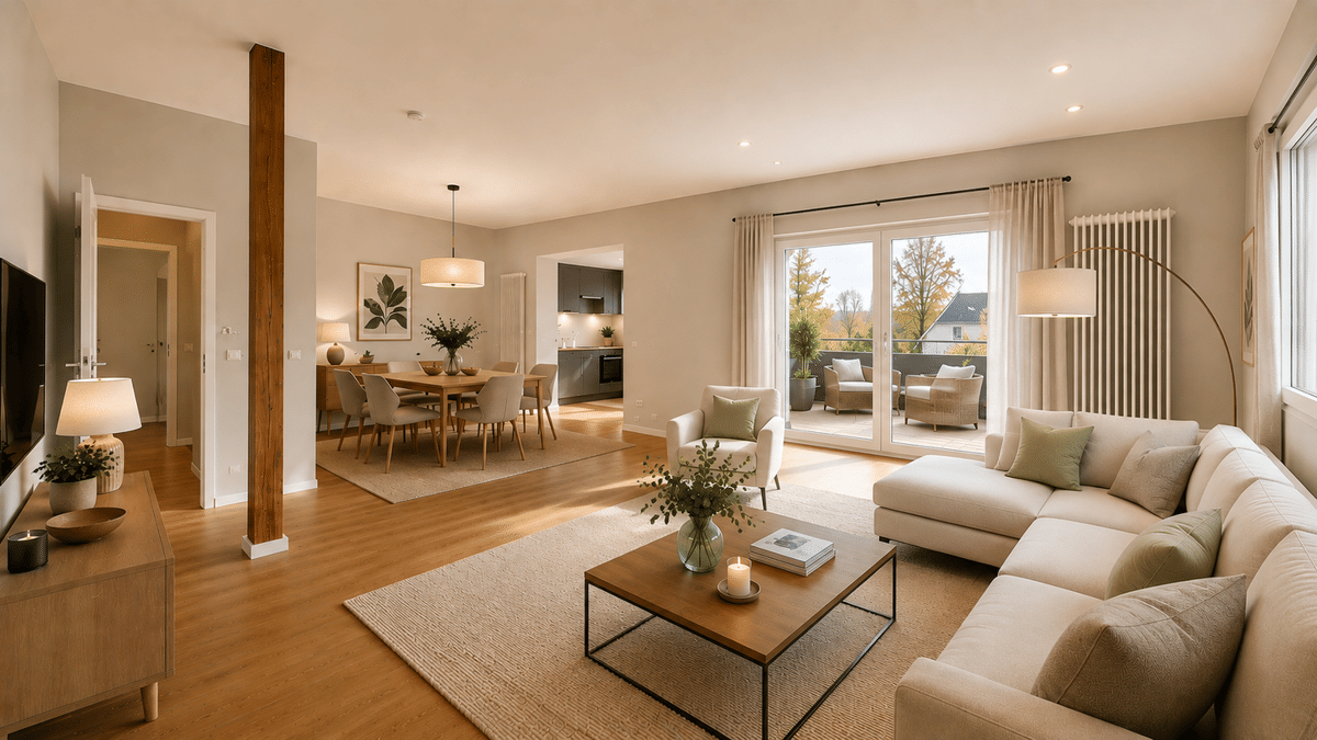 Kernsanierte Endetagenwohnung mit großer Sonnenterrasse in Blankenese – 22587 Hamburg – Bild 1 von 9