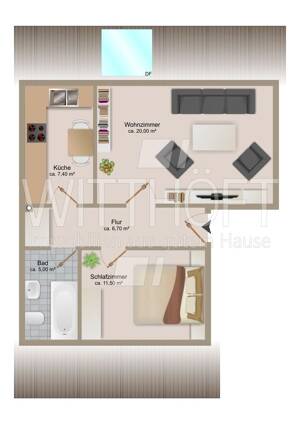Ruhiges Bramfeld - erstklassige 2-Zimmer-Endetagenwohnung! – 22175 Hamburg – Vorschaubild 2