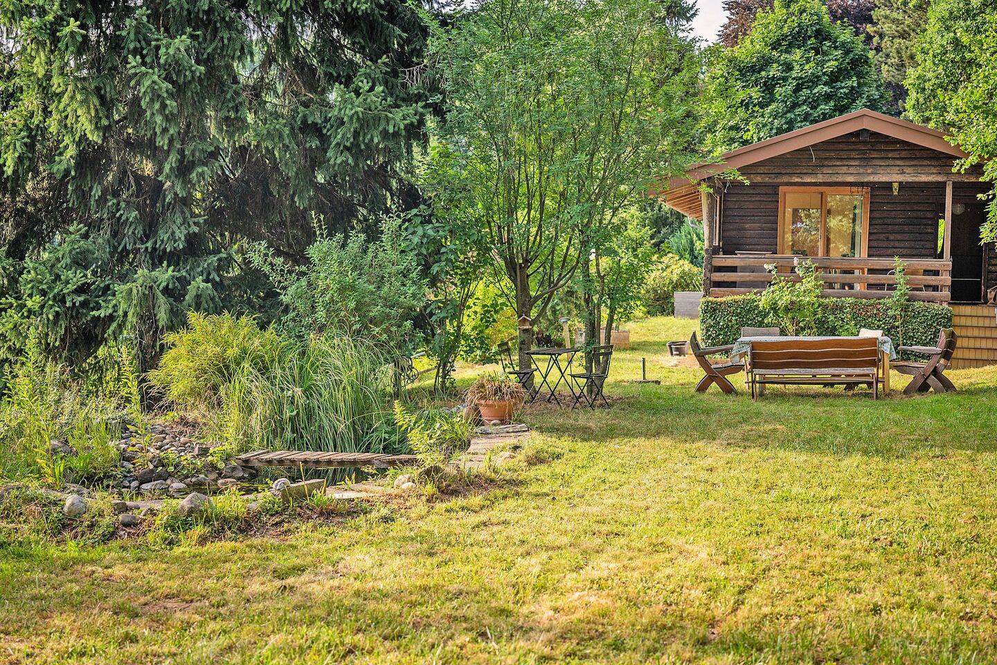 Ein herrlicher Rückzugsort: charmantes Wochenend-Blockhaus mit idyllischem Grundstück – Affing – Vorschaubild 2