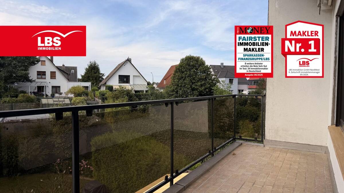 Helle 2-Zimmerwohnung mit Südbalkon – 44267 Dortmund – Bild 1 von 9