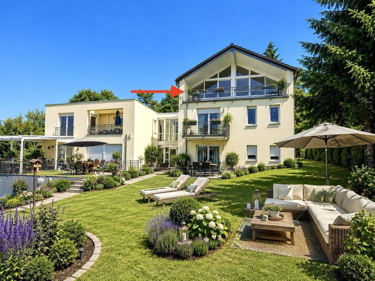 Loftartige DG-Wohnung mit Traumterrasse in parkähnlicher Umgebung! – Trier – Bild 1 von 9