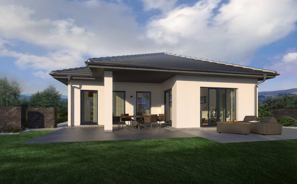 Bungalow mit überdachter Terrasse zum günstigsten Preis mit Grundstück zum sparen ! – 12679 Berlin – Bild 1 von 6