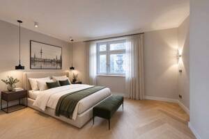 Generalsviertel: Elegante Altbauwohnung mit Balkon in kernsanierter Stadtvilla – 20253 Hamburg – Vorschaubild 7
