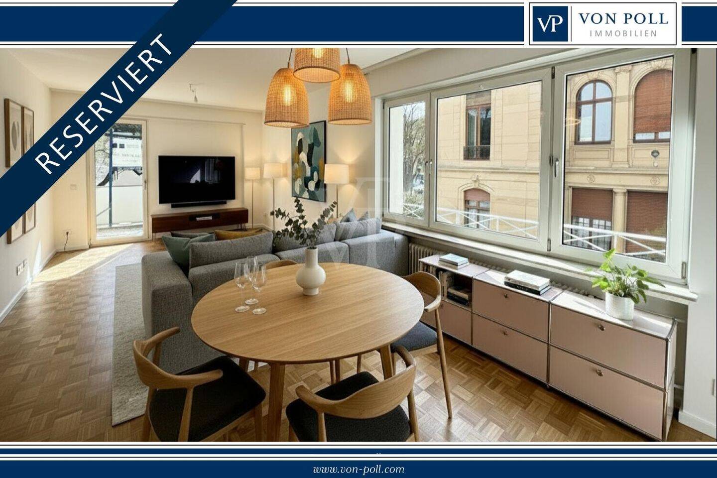 Exklusives Wohnen in der Oststadt: Kernsanierte Etagenwohnung mit Balkon, Aufzug und Tiefgarage – Mannheim – Vorschaubild 2